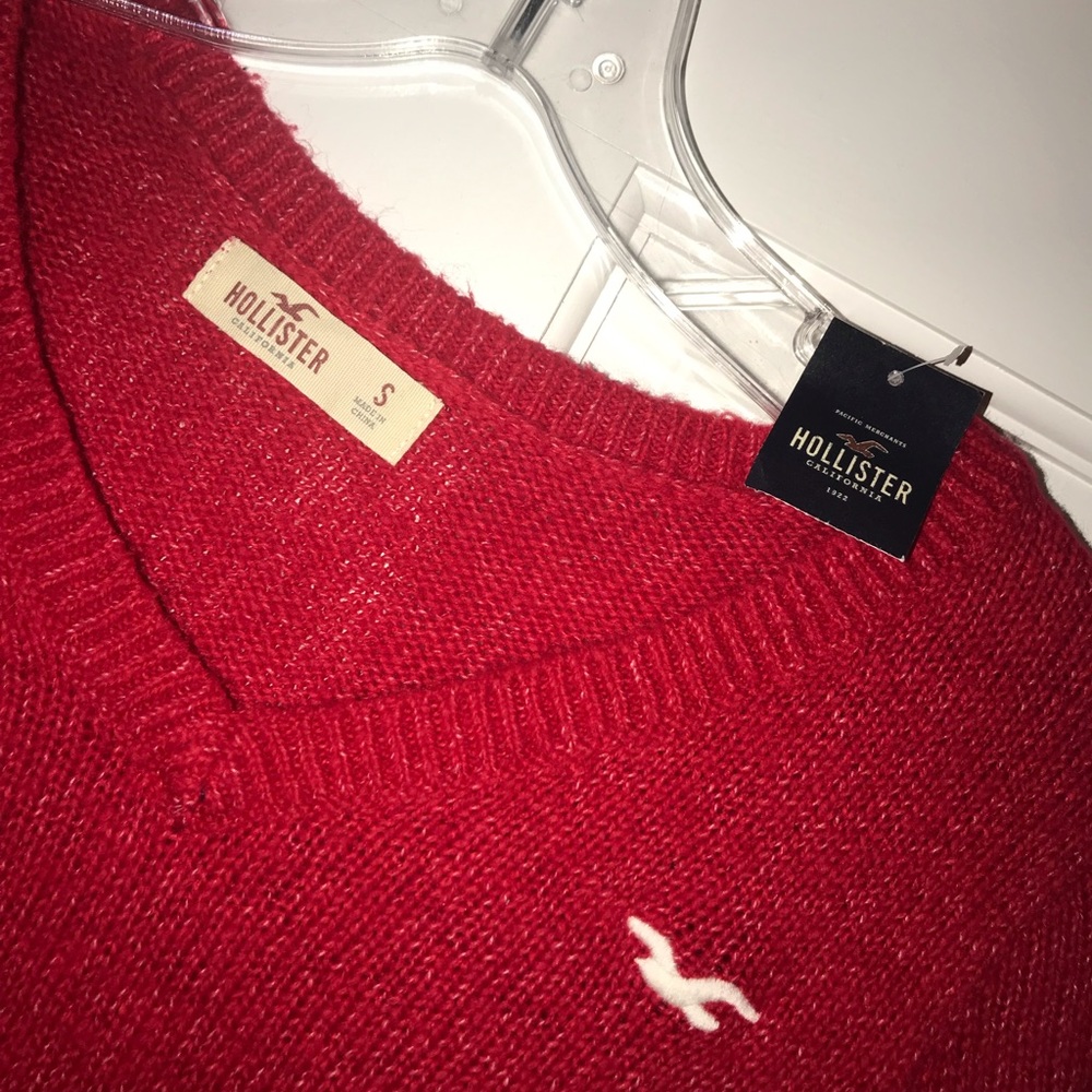 Red Hollister Sweater